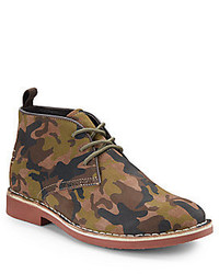 Camouflage Chukka-Stiefel aus Wildleder