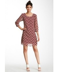 Freizeitkleid mit Chevron-Muster