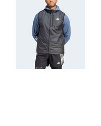 dunkelblaue ärmellose Jacke von adidas Performance