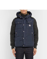 dunkelblaue ärmellose Jacke von Moncler