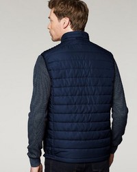 dunkelblaue ärmellose Jacke von Bugatti