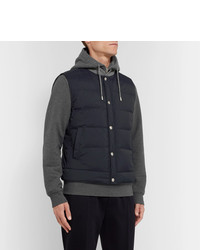 dunkelblaue ärmellose Jacke von Brunello Cucinelli