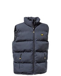 dunkelblaue ärmellose Jacke von Caterpillar