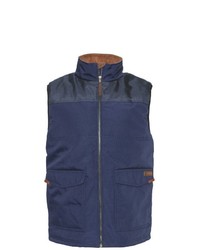 dunkelblaue ärmellose Jacke von Caterpillar