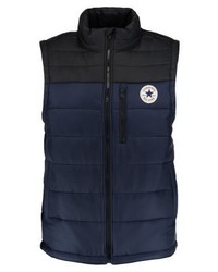 dunkelblaue ärmellose Jacke von Converse