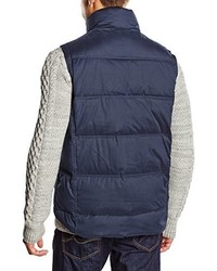 dunkelblaue ärmellose Jacke von Crew Clothing