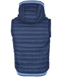 dunkelblaue ärmellose Jacke von DRY LAUNDRY