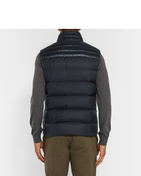 dunkelblaue ärmellose Jacke von Moncler