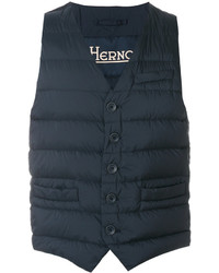 dunkelblaue ärmellose Jacke von Herno