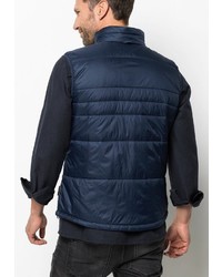 dunkelblaue ärmellose Jacke von Jack Wolfskin