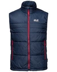 dunkelblaue ärmellose Jacke von Jack Wolfskin