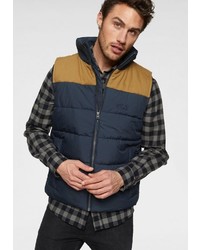 dunkelblaue ärmellose Jacke von Jack Wolfskin