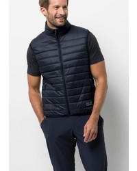 dunkelblaue ärmellose Jacke von Jack Wolfskin