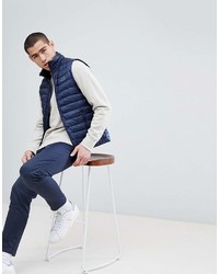 dunkelblaue ärmellose Jacke von Jack Wills