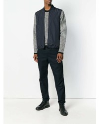 dunkelblaue ärmellose Jacke von Z Zegna