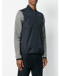 dunkelblaue ärmellose Jacke von Z Zegna