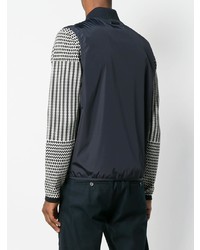 dunkelblaue ärmellose Jacke von Z Zegna