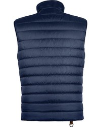 dunkelblaue ärmellose Jacke von Musterbrand