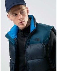 dunkelblaue ärmellose Jacke von The North Face