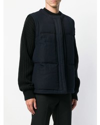 dunkelblaue ärmellose Jacke von Jil Sander