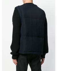 dunkelblaue ärmellose Jacke von Jil Sander