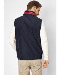 dunkelblaue ärmellose Jacke von S4 JACKETS