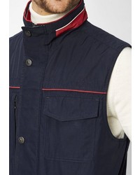 dunkelblaue ärmellose Jacke von S4 JACKETS