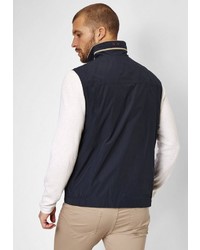 dunkelblaue ärmellose Jacke von S4 JACKETS