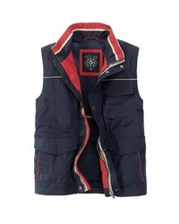 dunkelblaue ärmellose Jacke von S4 JACKETS