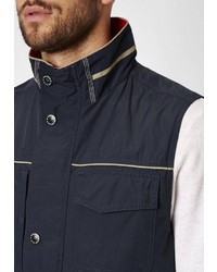 dunkelblaue ärmellose Jacke von S4 JACKETS