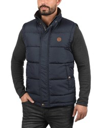 dunkelblaue ärmellose Jacke von Solid