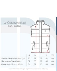 dunkelblaue ärmellose Jacke von Solid