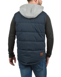 dunkelblaue ärmellose Jacke von Solid