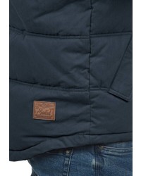 dunkelblaue ärmellose Jacke von Solid