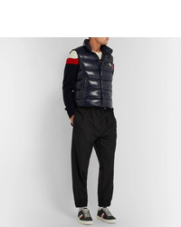 dunkelblaue ärmellose Jacke von Moncler