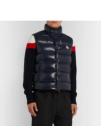 dunkelblaue ärmellose Jacke von Moncler