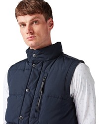 dunkelblaue ärmellose Jacke von Tom Tailor