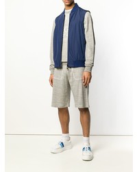 dunkelblaue ärmellose Jacke von Z Zegna