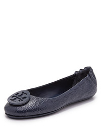 dunkelblaue Ballerinas von Tory Burch