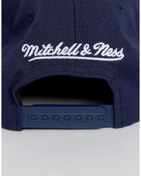 dunkelblaue Baseballkappe von Mitchell & Ness