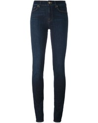 dunkelblaue enge Jeans aus Baumwolle von 7 For All Mankind