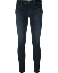 dunkelblaue enge Jeans aus Baumwolle von AG Jeans