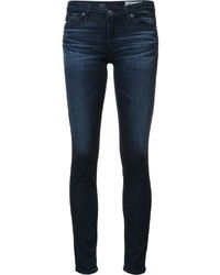 dunkelblaue enge Jeans aus Baumwolle von AG Jeans