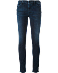 dunkelblaue enge Jeans aus Baumwolle von Armani Jeans