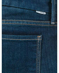 dunkelblaue enge Jeans aus Baumwolle von Mother