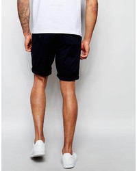 dunkelblaue Baumwollshorts von Asos