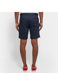 dunkelblaue Baumwollshorts