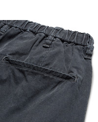 dunkelblaue Baumwollshorts