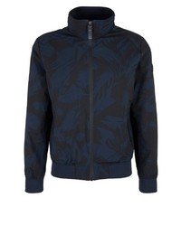 dunkelblaue bedruckte Bomberjacke von S.OLIVER RED LABEL