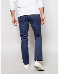 dunkelblaue bedruckte Chinohose von Tommy Hilfiger